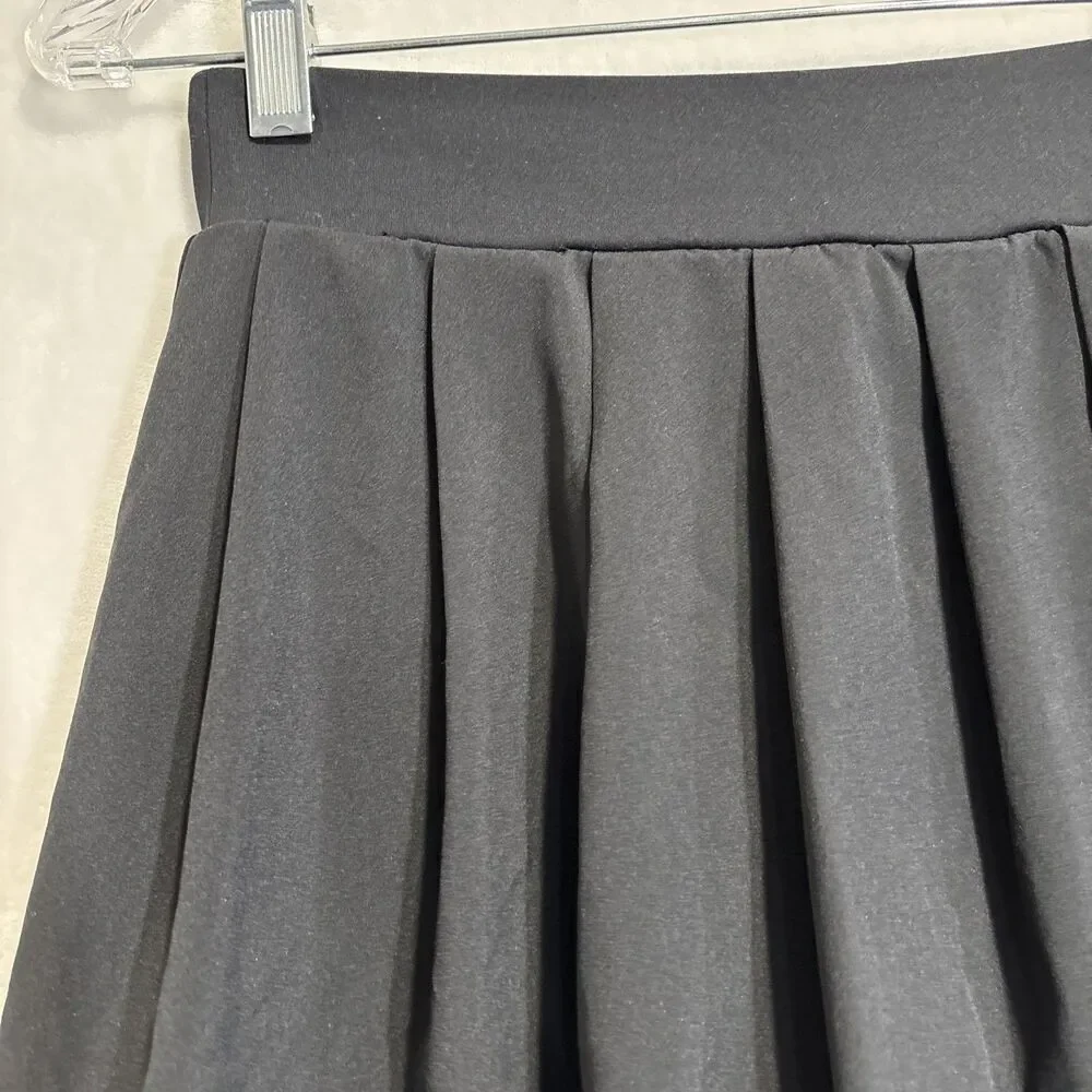 J.Crew Women's Pleated Active Skort Black Golf Tennis Pickleball Size XS